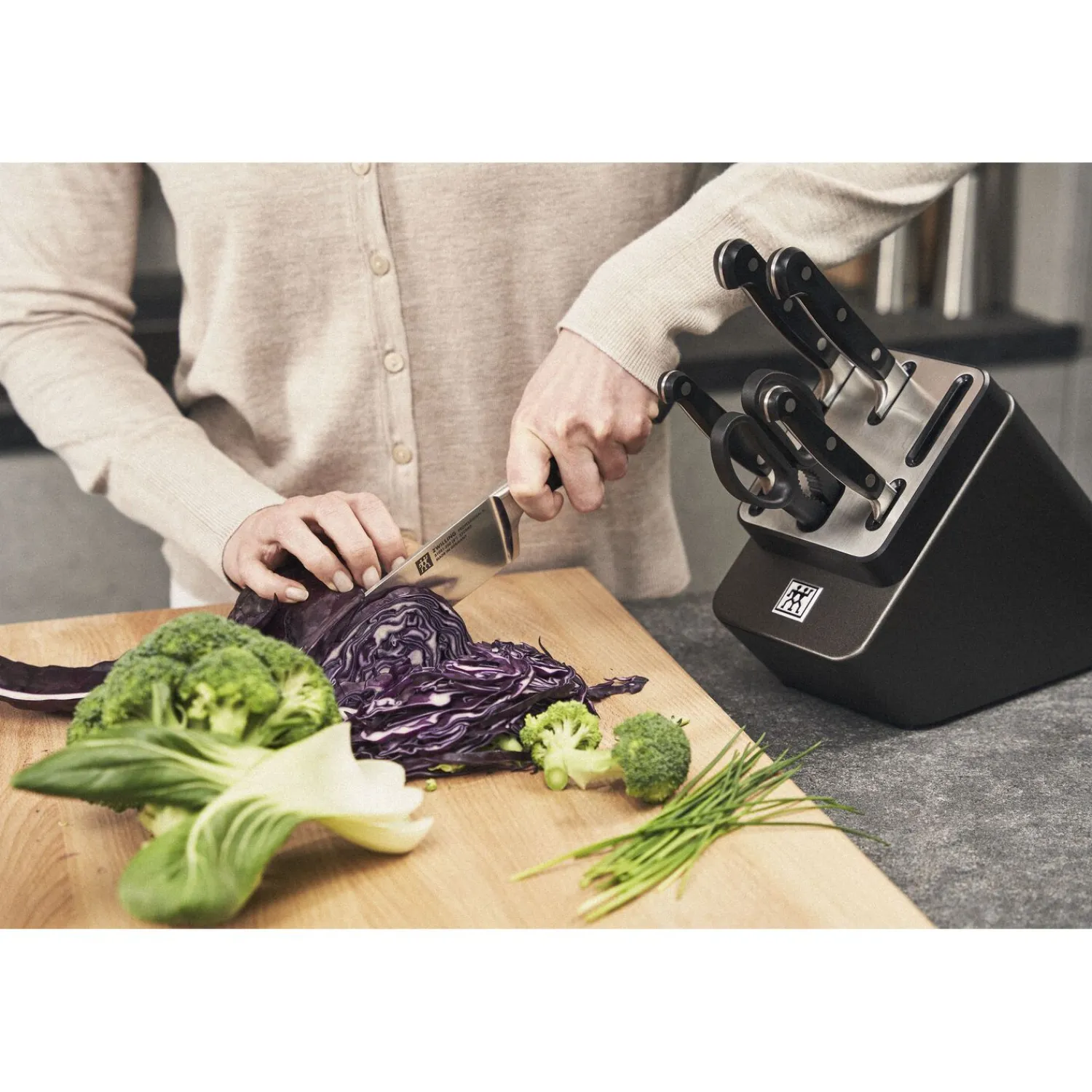 ZWILLING 7-pcs, Bloc de couteaux, Anthracite Online