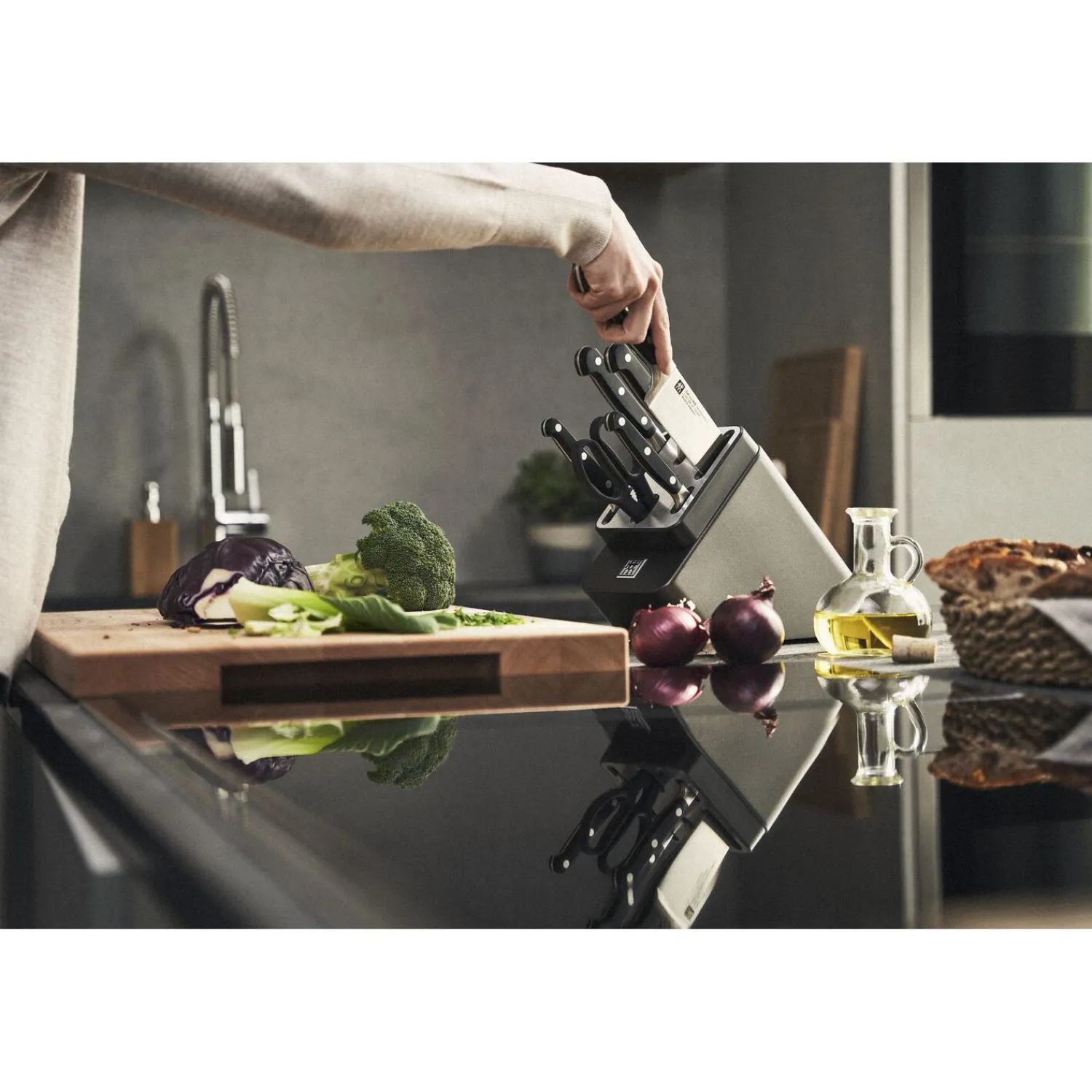 ZWILLING 7-pcs, Bloc de couteaux, Anthracite Online