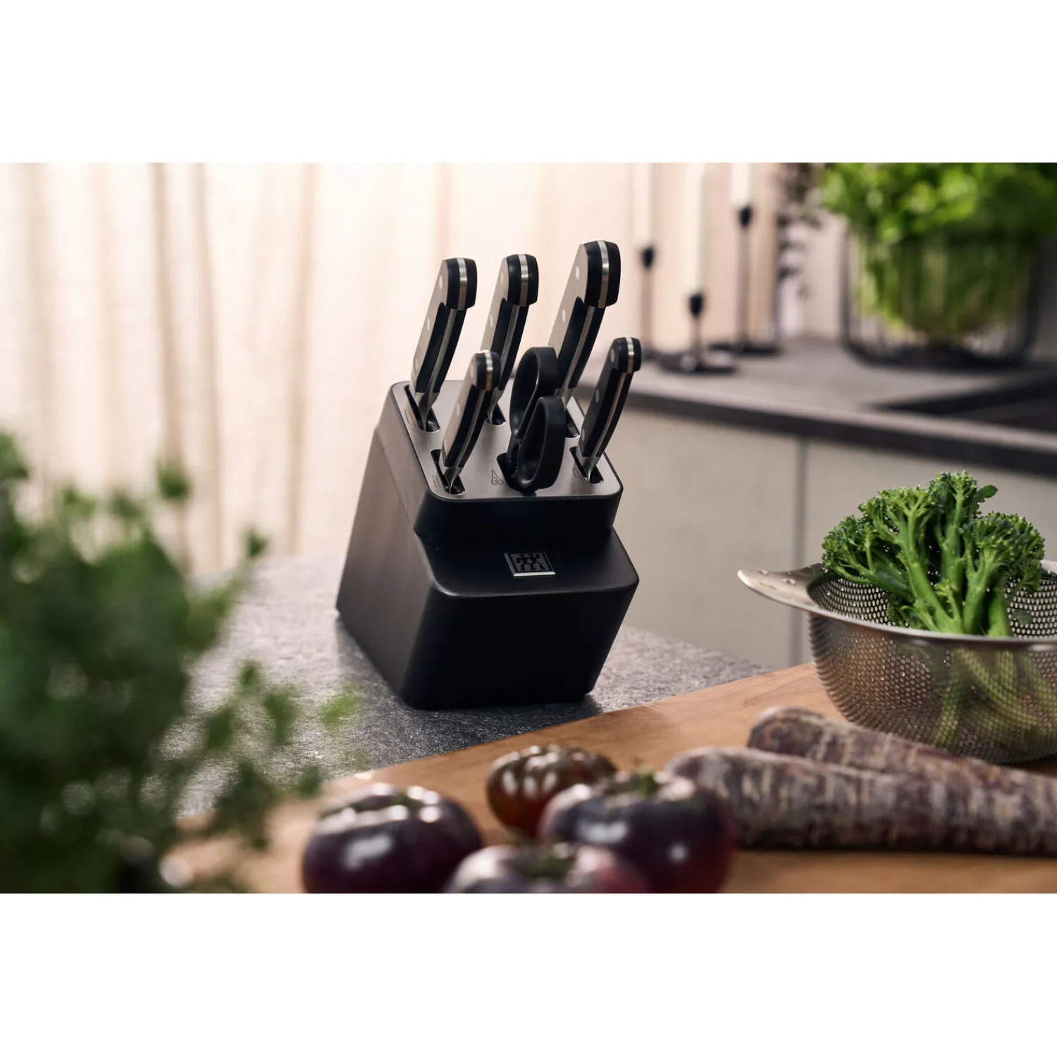 ZWILLING 7-pcs, Bloc de couteaux, Anthracite Best