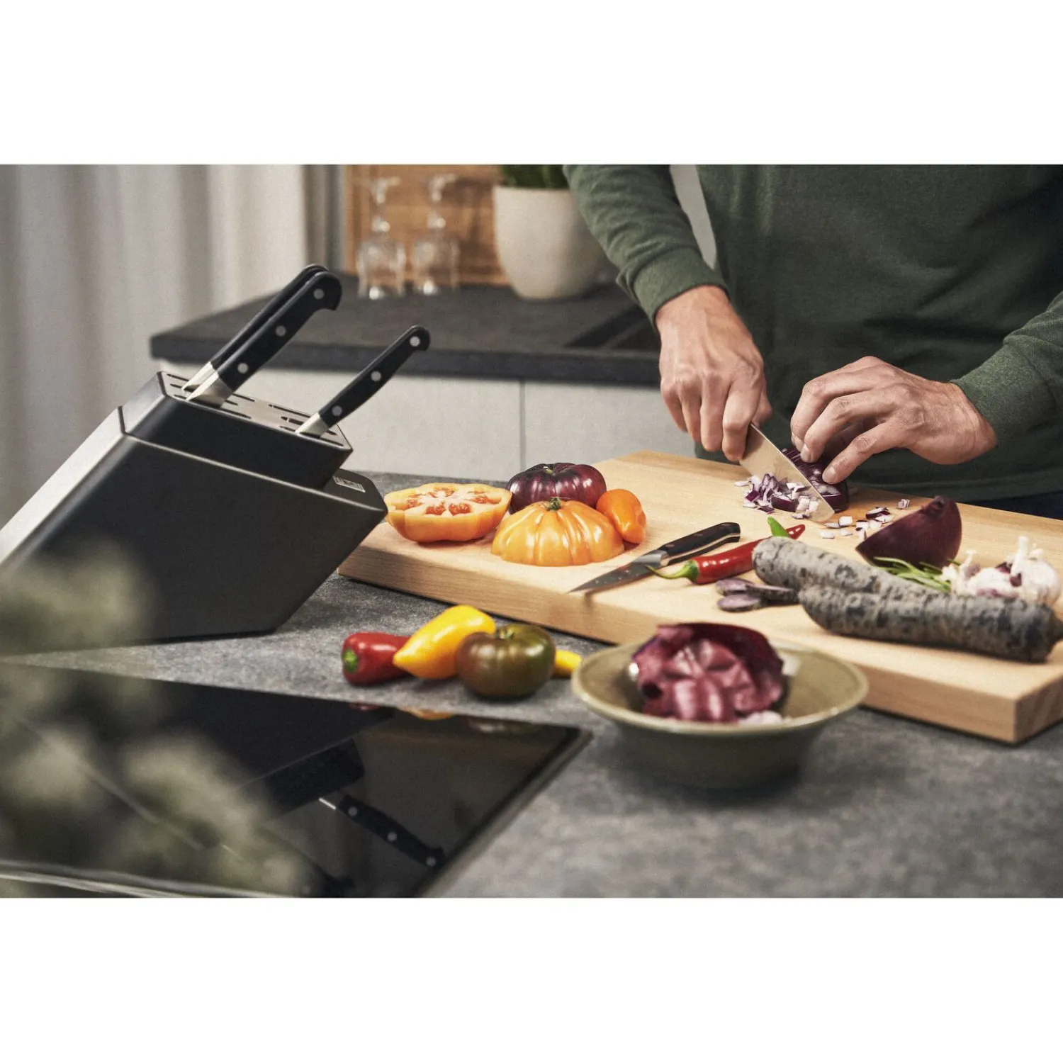 ZWILLING 7-pcs, Bloc de couteaux, Anthracite Best