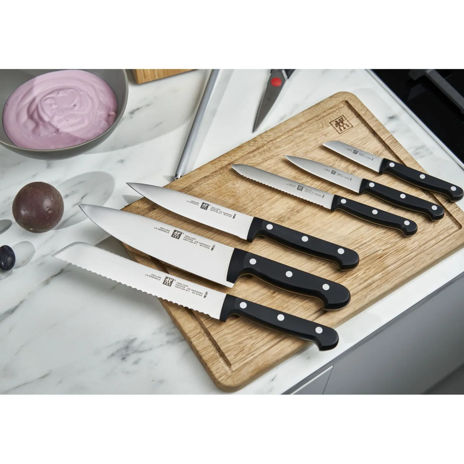 ZWILLING 9-pcs, Bloc de couteaux, Anthracite Best
