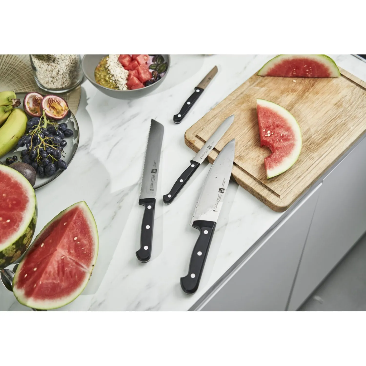 ZWILLING 9-pcs, Bloc de couteaux, Anthracite Best