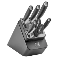 ZWILLING 7-pcs, Bloc de couteaux, Argent, Anthracite New