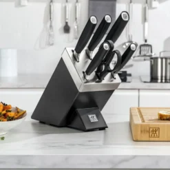 ZWILLING 7-pcs, Bloc de couteaux, Argent, Anthracite Clearance