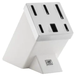 ZWILLING 7-pcs, Bloc de couteaux, Argent, Blanc