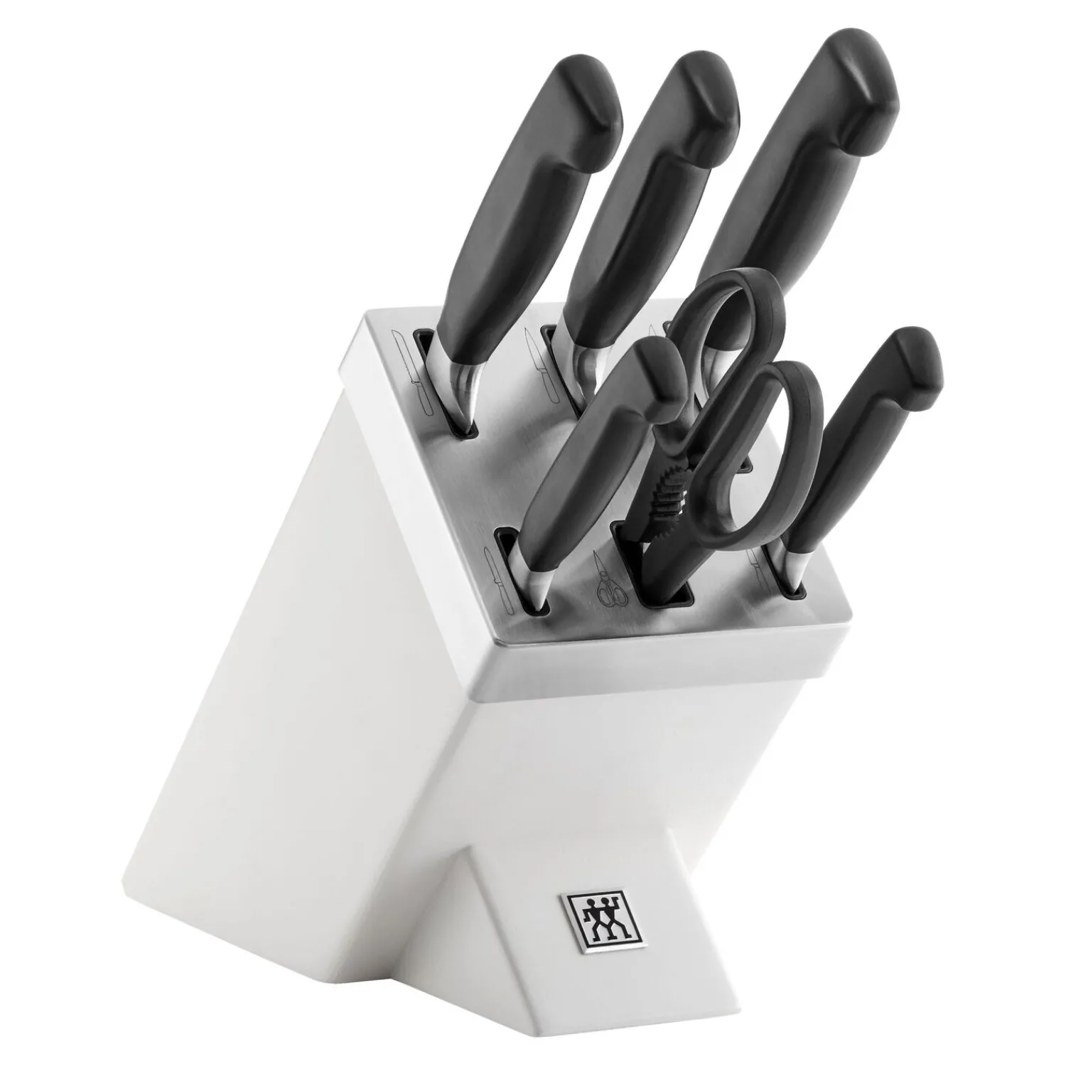 ZWILLING 7-pcs, Bloc de couteaux, Blanc Online