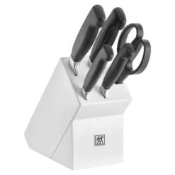 ZWILLING 6-pcs, Bloc de couteaux, Blanc Hot