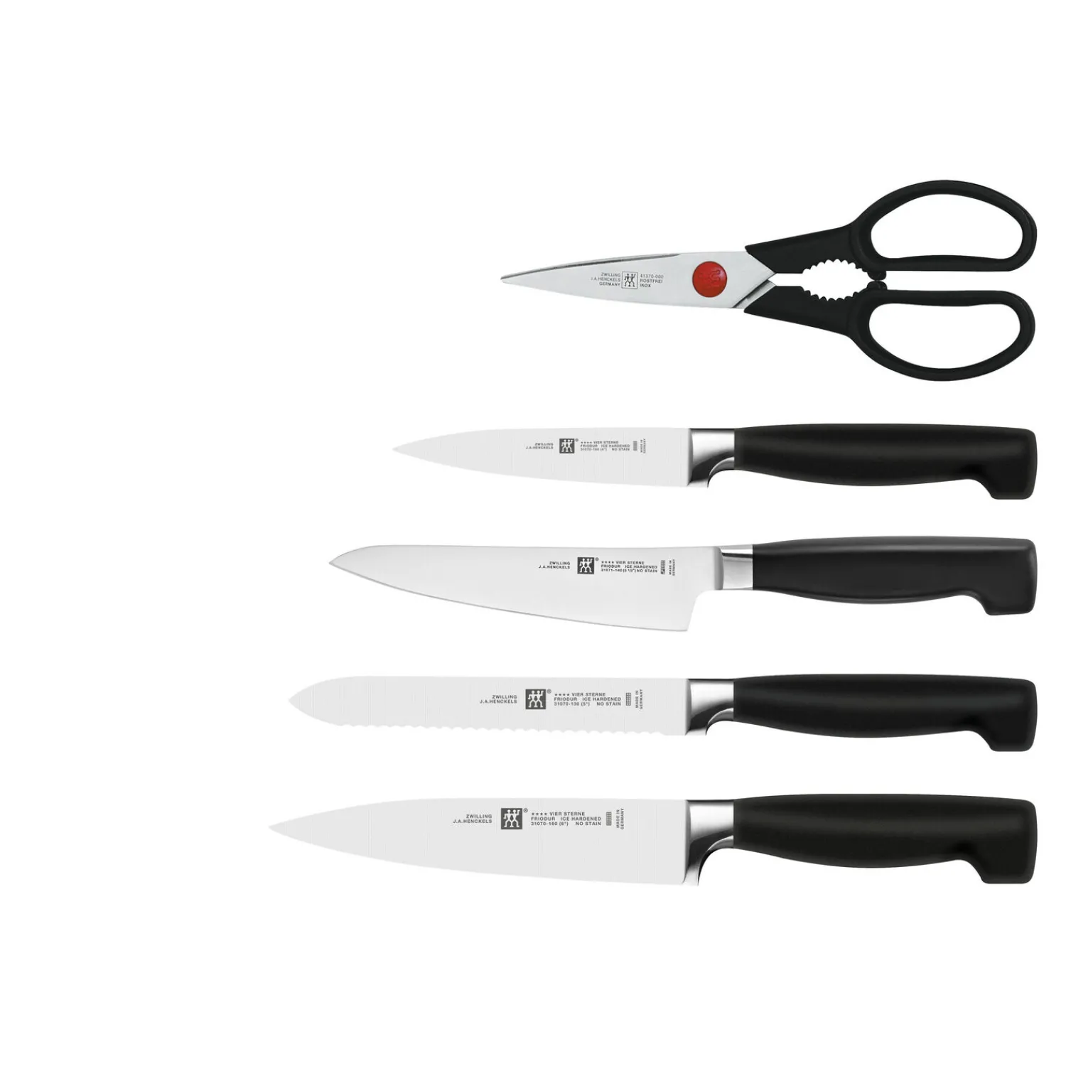ZWILLING 6-pcs, Bloc de couteaux, Blanc Hot