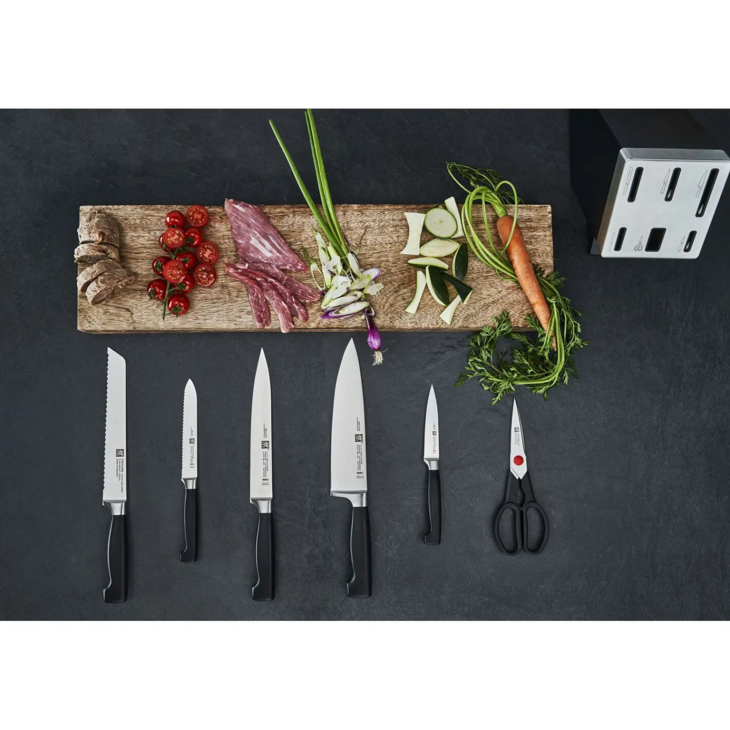 ZWILLING 7-pcs, Bloc de couteaux, Brun Hot