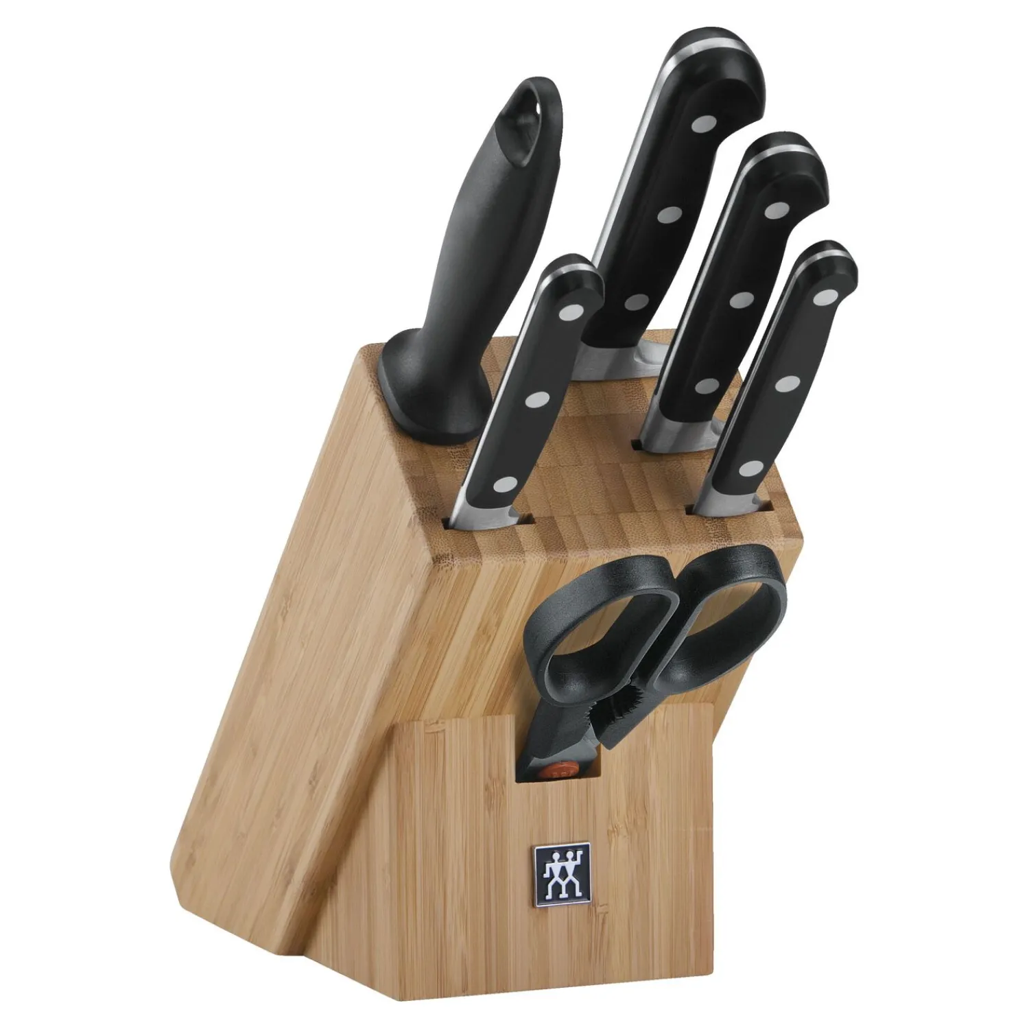 ZWILLING 7-pcs, Bloc de couteaux, Nature Hot