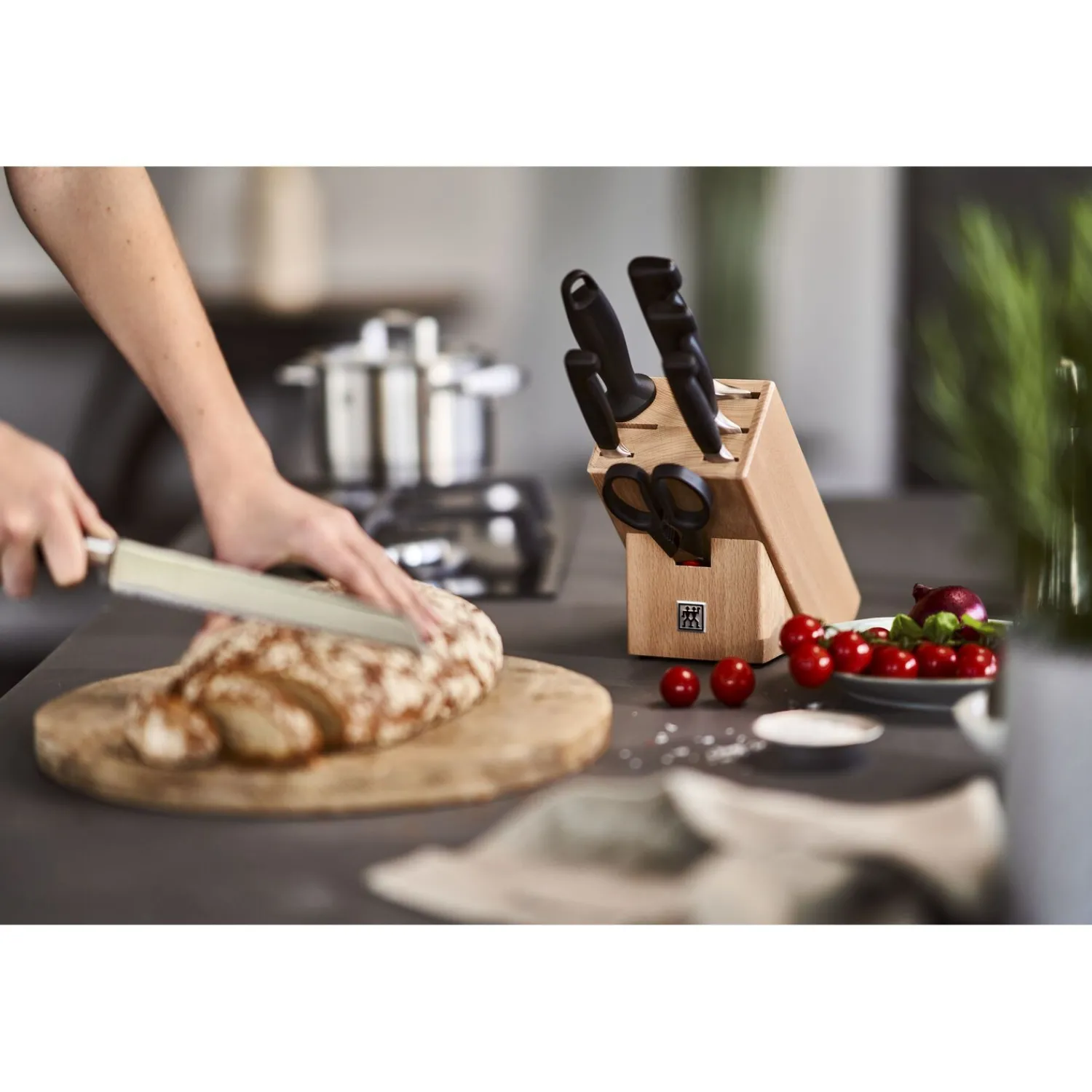 ZWILLING 8-pcs, Bloc de couteaux, Nature