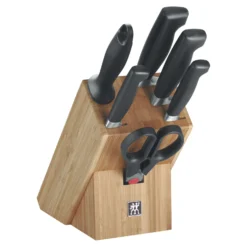 ZWILLING 7-pcs, Bloc de couteaux, Nature Discount