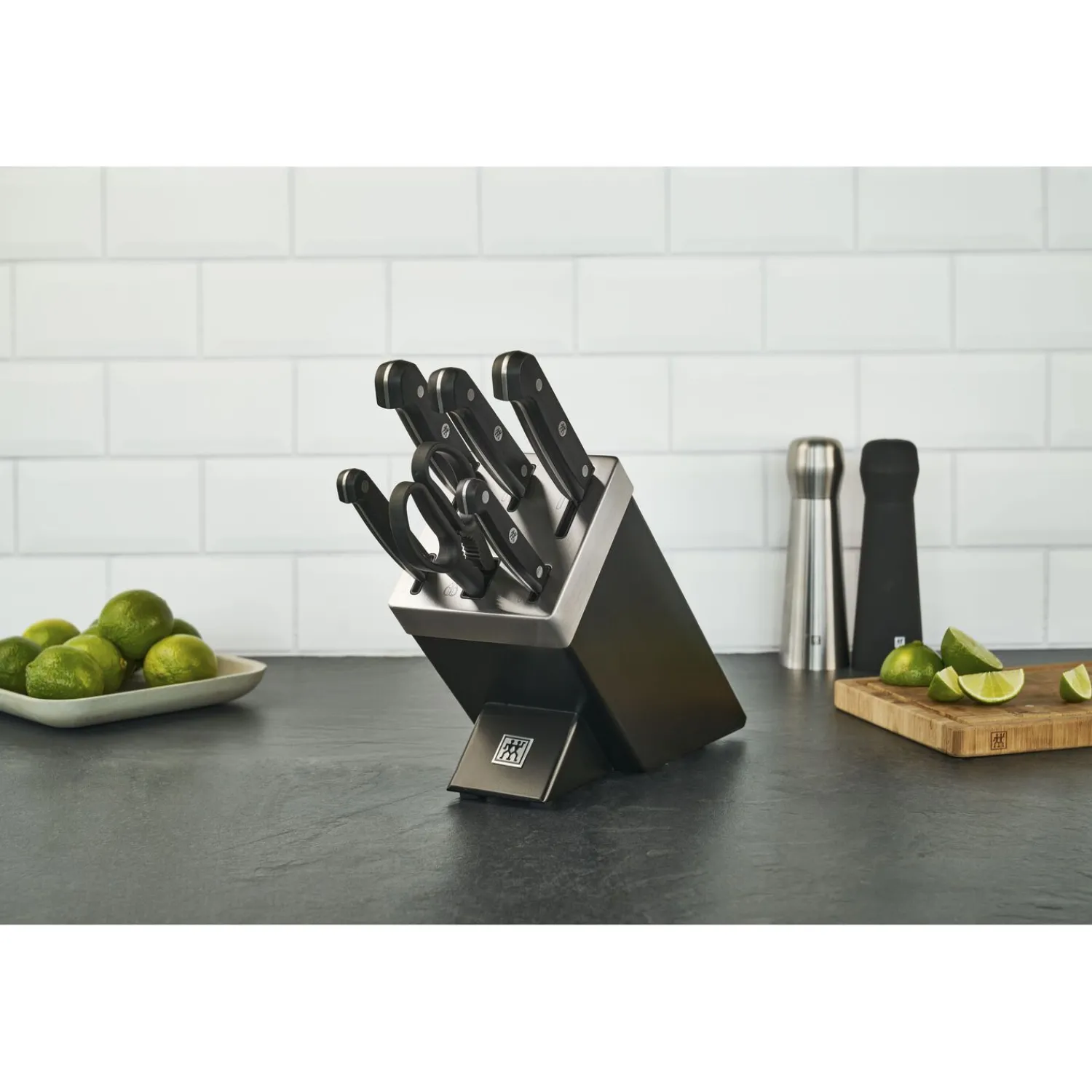 ZWILLING 7-pcs, Bloc de couteaux, Noir mat Clearance