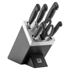 ZWILLING 7-pcs, Bloc de couteaux, Noir mat Clearance