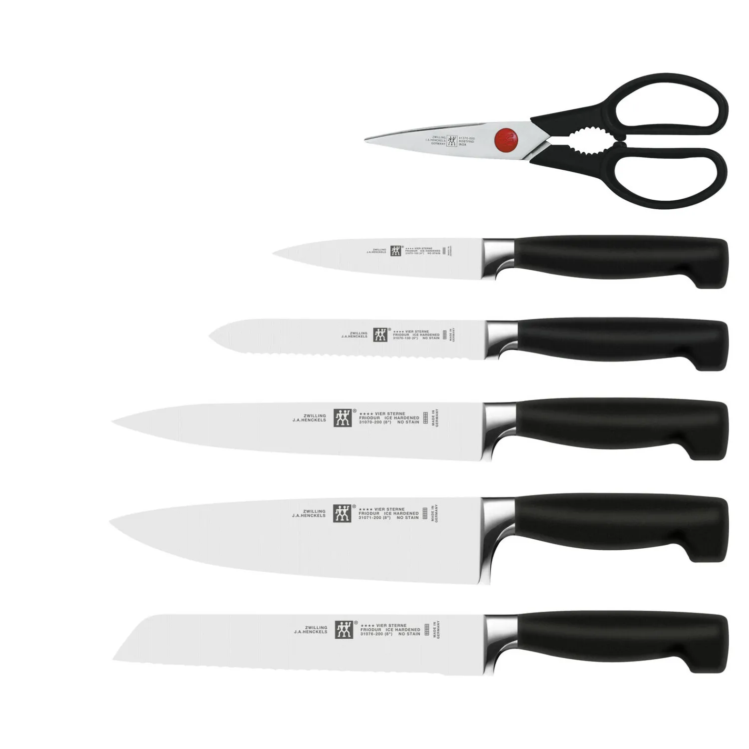 ZWILLING 7-pcs, Bloc de couteaux, Noir mat Clearance