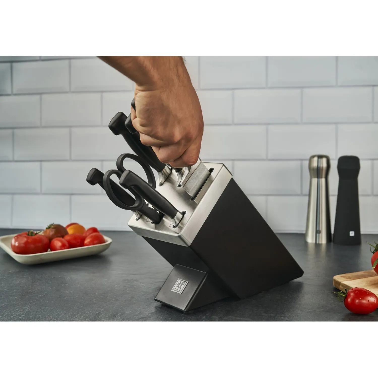 ZWILLING 7-pcs, Bloc de couteaux, Noir mat Clearance
