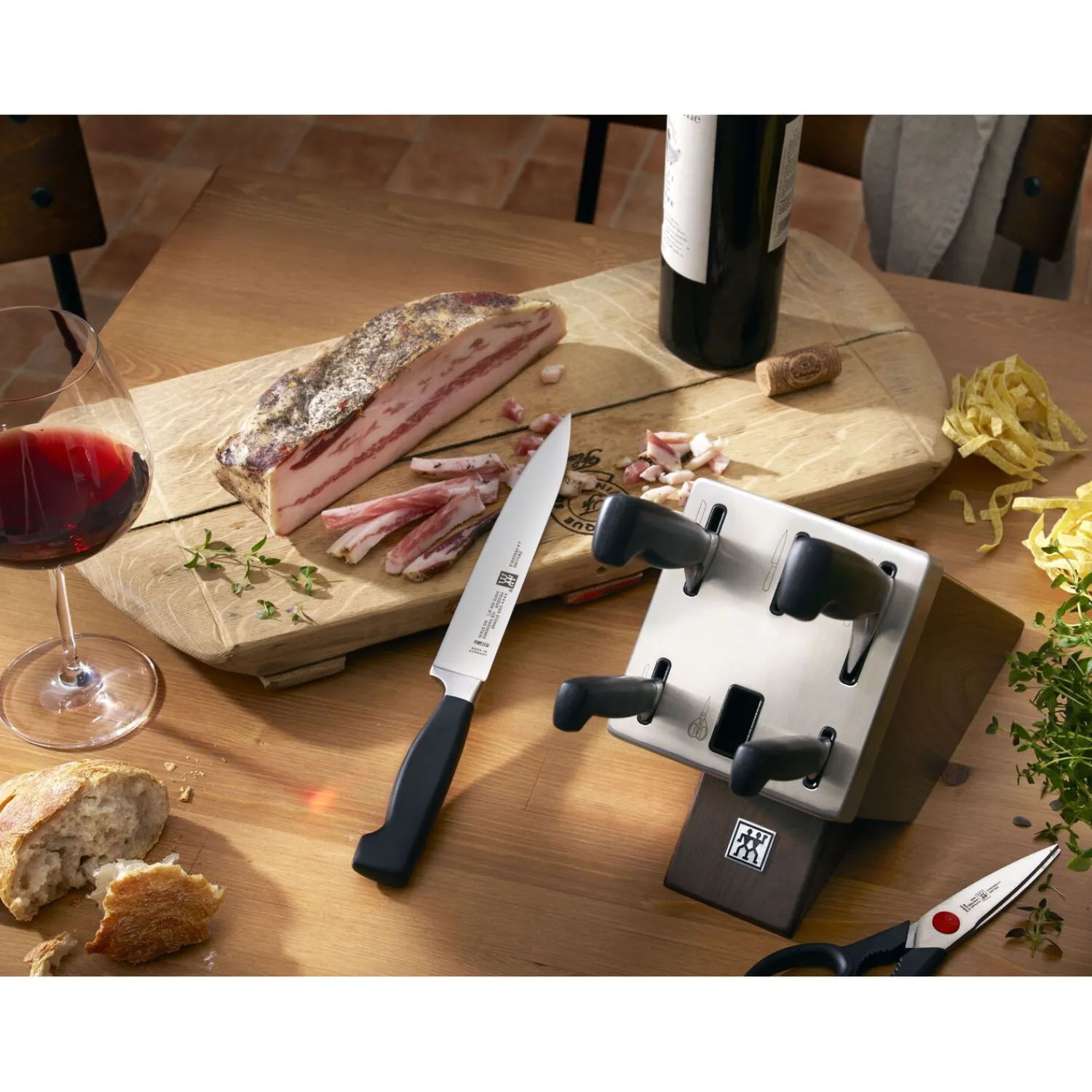 ZWILLING 7-pcs, Bloc de couteaux, Noir mat Clearance
