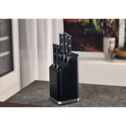 ZWILLING 6-pcs, Bloc de couteaux, Noir mat