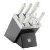 ZWILLING 7-pcs, Bloc de couteaux, Noir mat Clearance