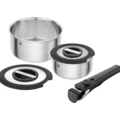 ZWILLING 5-pcs, Set de casseroles, Argent New