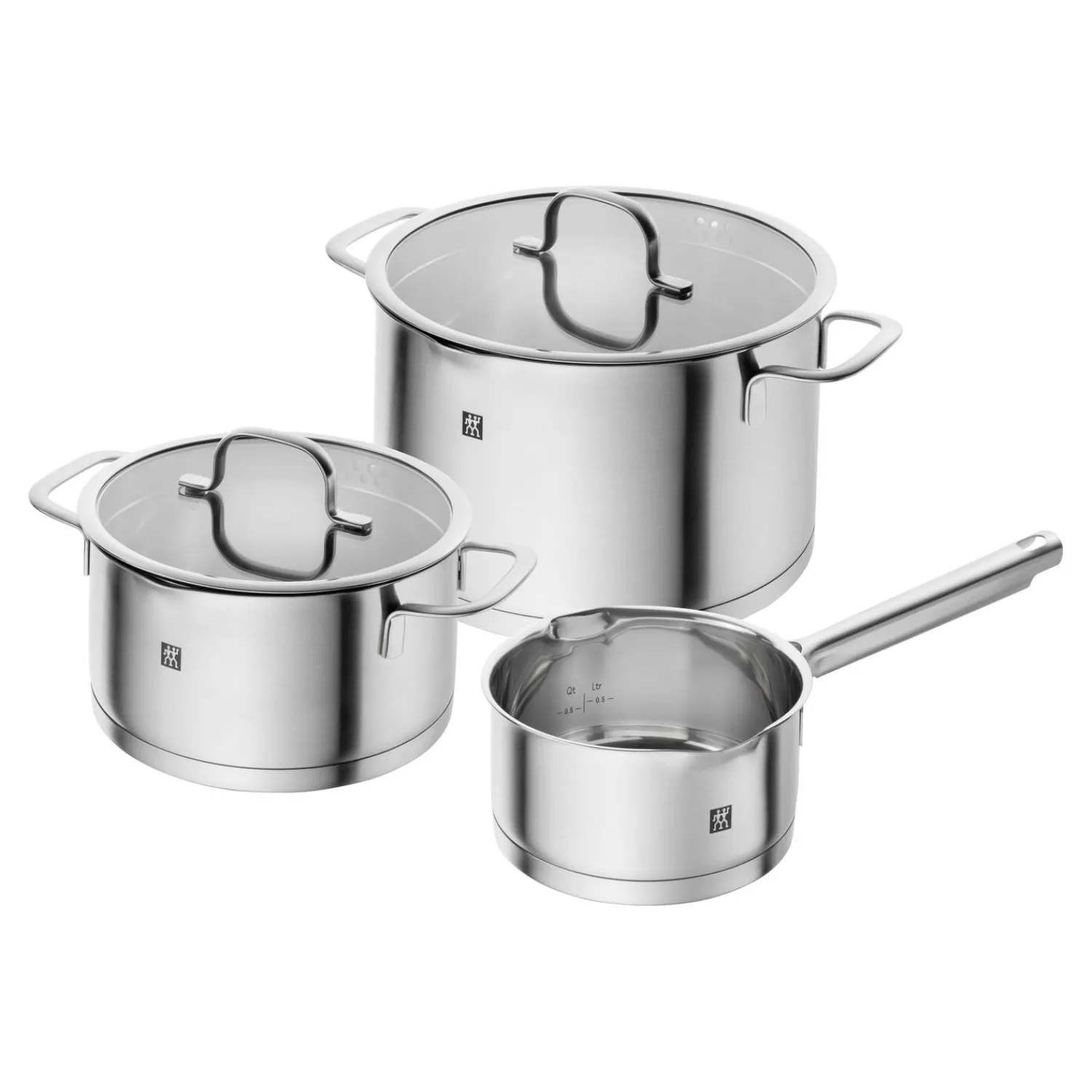 ZWILLING 3-pcs, Set de casseroles, Argent Hot