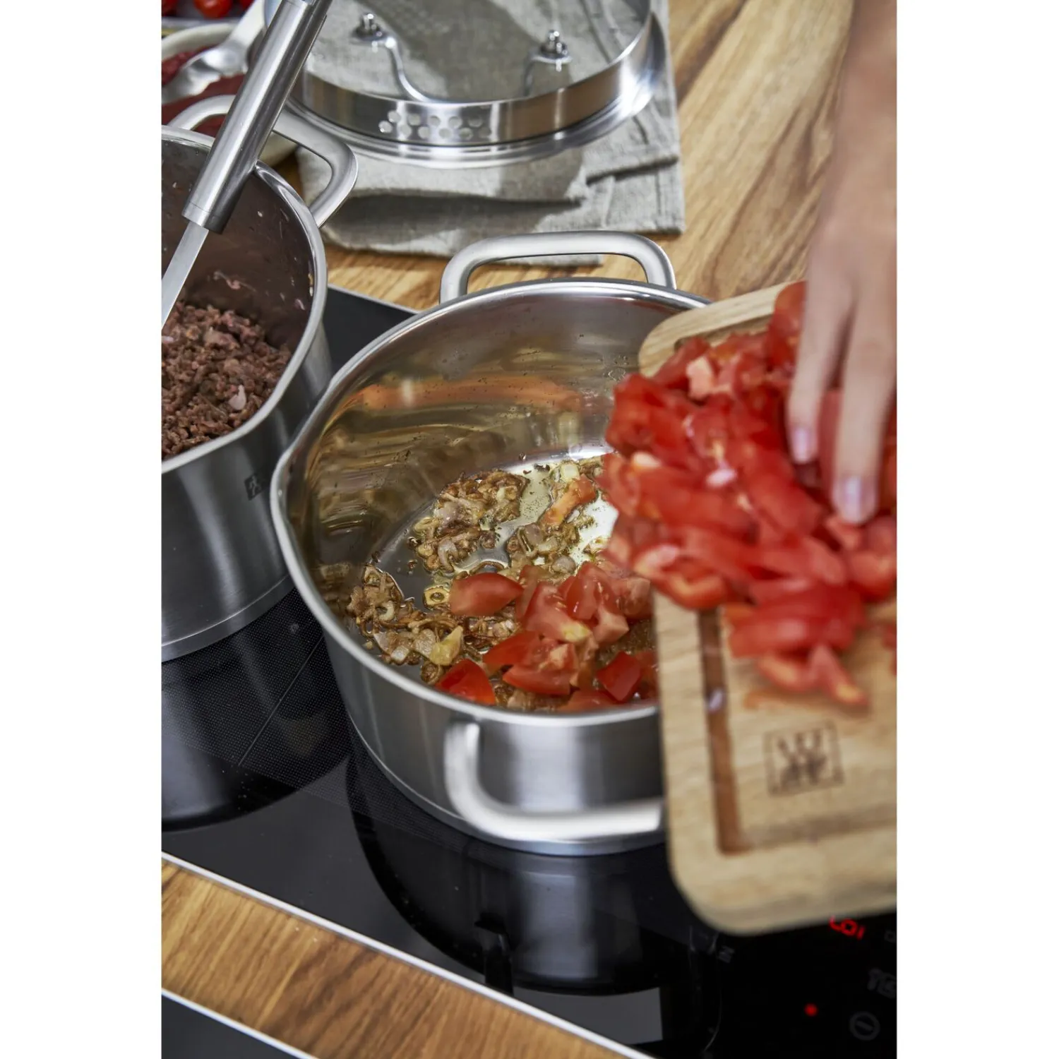 ZWILLING 3-pcs, Set de casseroles, Argent Hot