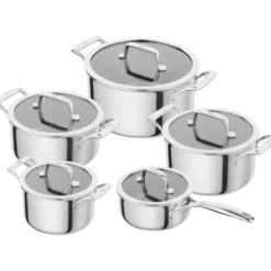 ZWILLING 5-pcs, Set de casseroles, Argent Sale