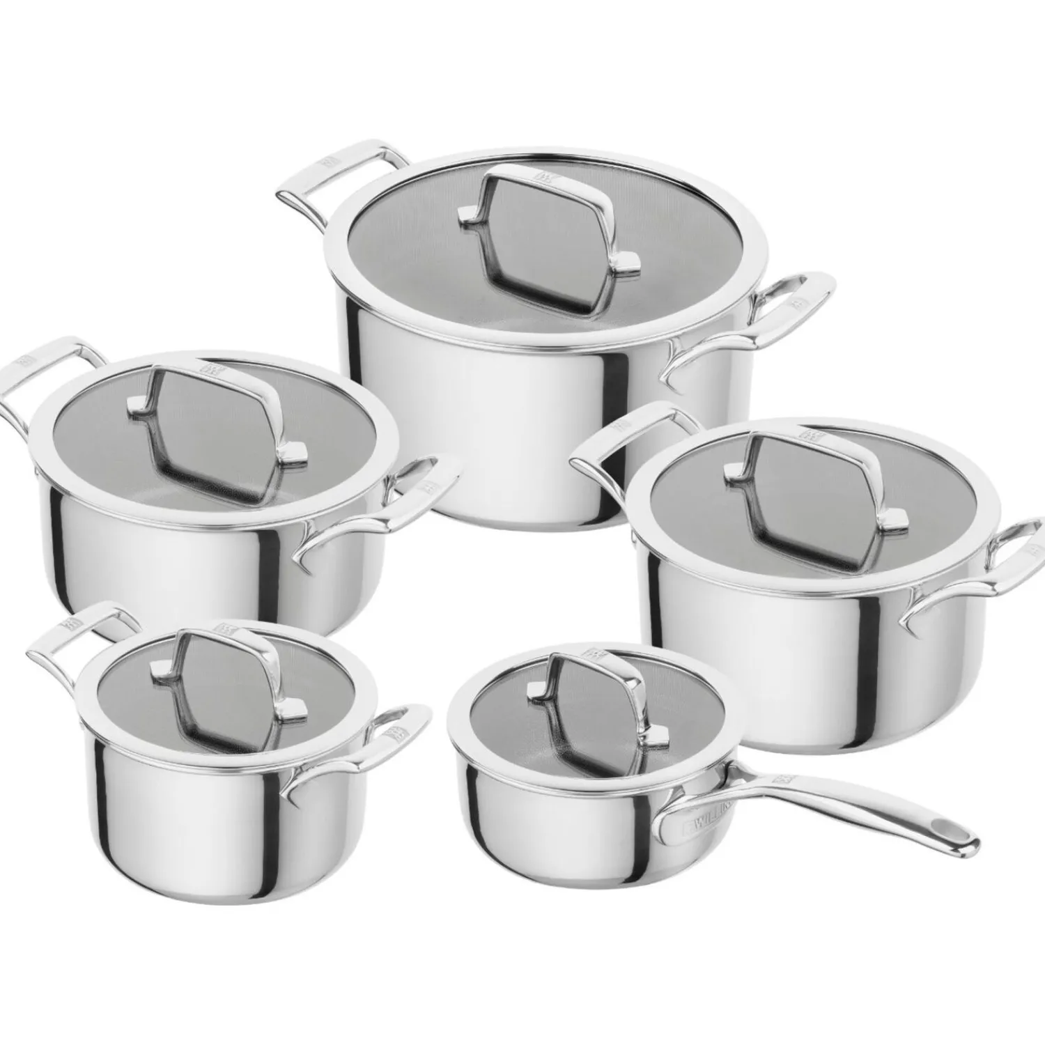ZWILLING 5-pcs, Set de casseroles, Argent Sale