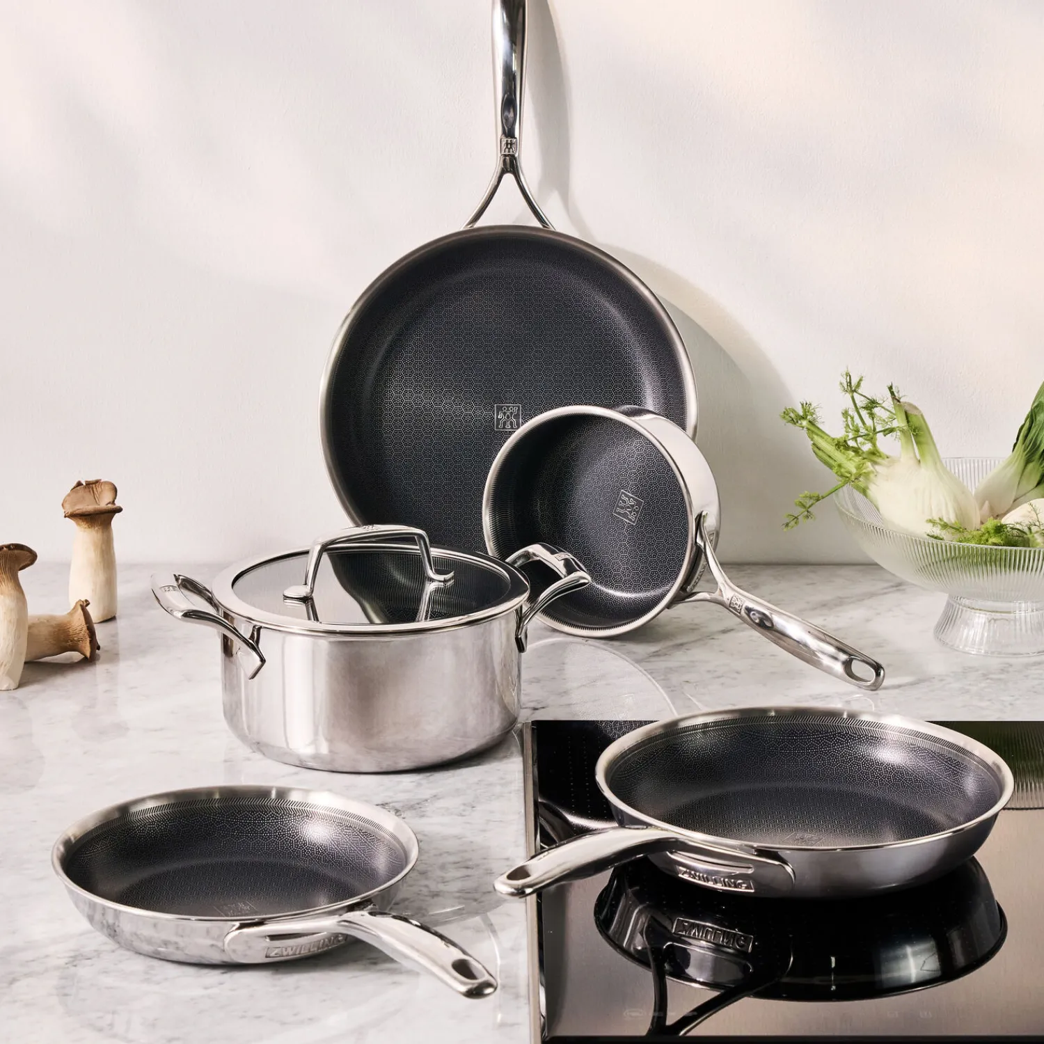 ZWILLING 5-pcs, Set de casseroles, Argent Sale