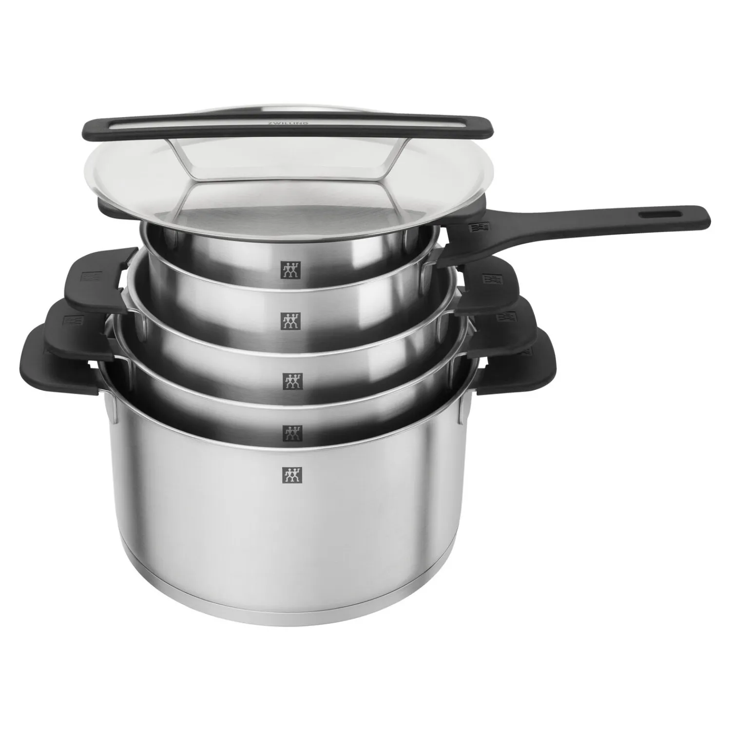 ZWILLING 5-pcs, Set de casseroles, Argent Outlet