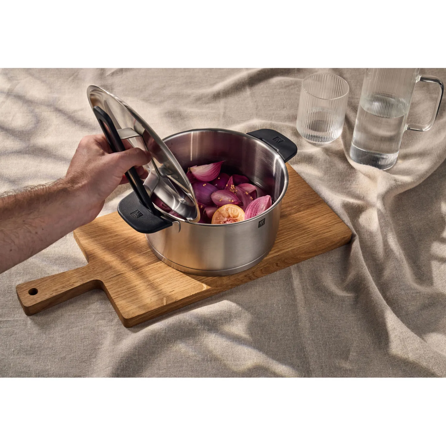 ZWILLING 5-pcs, Set de casseroles, Argent Outlet