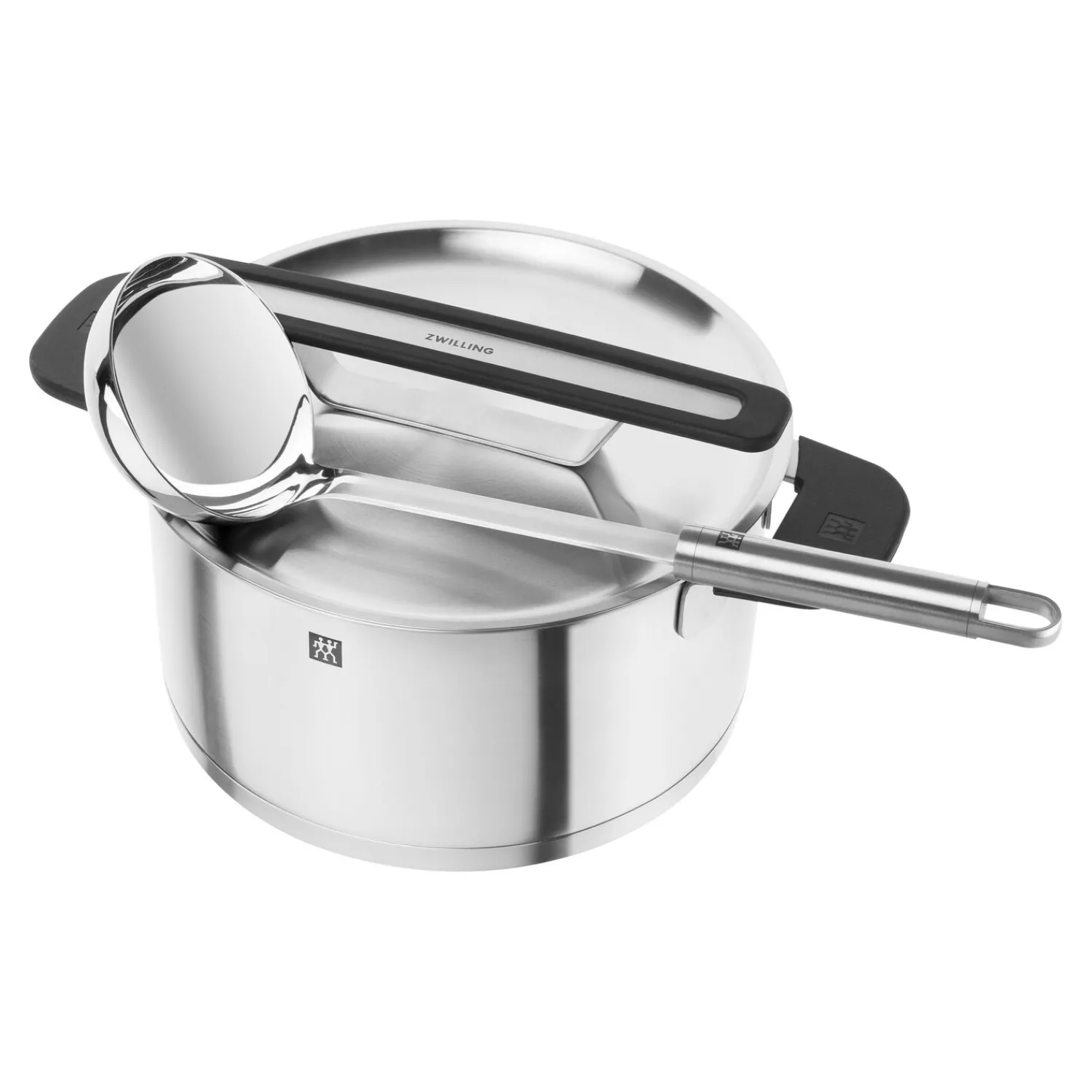 ZWILLING 5-pcs, Set de casseroles, Argent Outlet