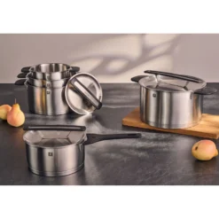 ZWILLING 5-pcs, Set de casseroles, Argent Outlet