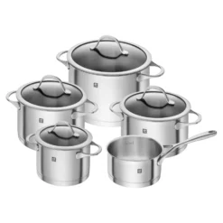ZWILLING 5-pcs, Set de casseroles, Argent Clearance