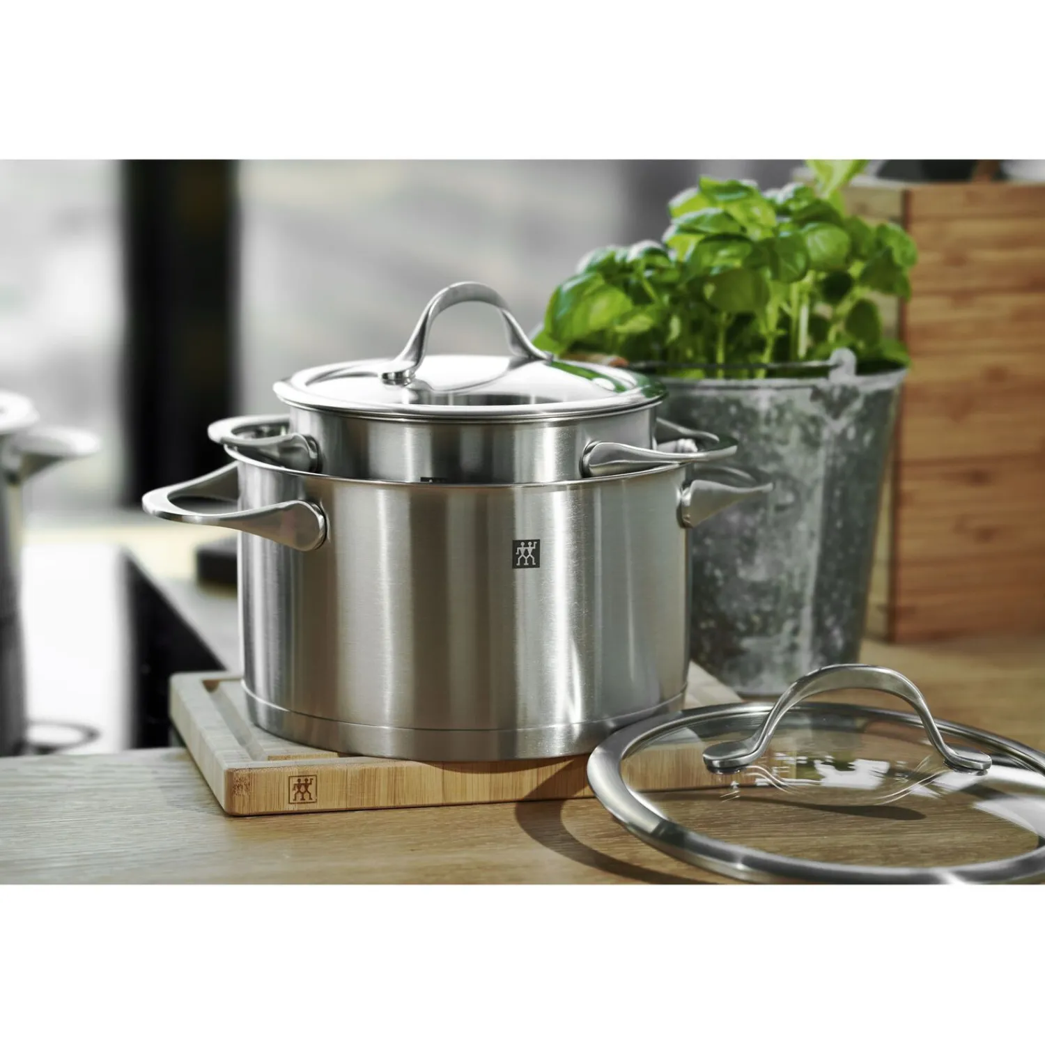 ZWILLING 5-pcs, Set de casseroles, Argent Clearance