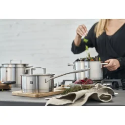 ZWILLING 5-pcs, Set de casseroles, Argent Hot