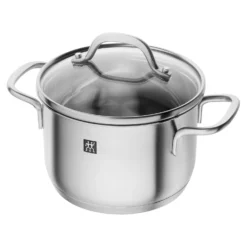 ZWILLING 4-pcs, Set de casseroles et poêles, Argent Outlet