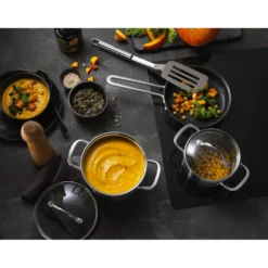 ZWILLING 4-pcs, Set de casseroles et poêles, Argent Outlet