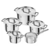 ZWILLING 5-pcs, Set de casseroles, Noir mat Best