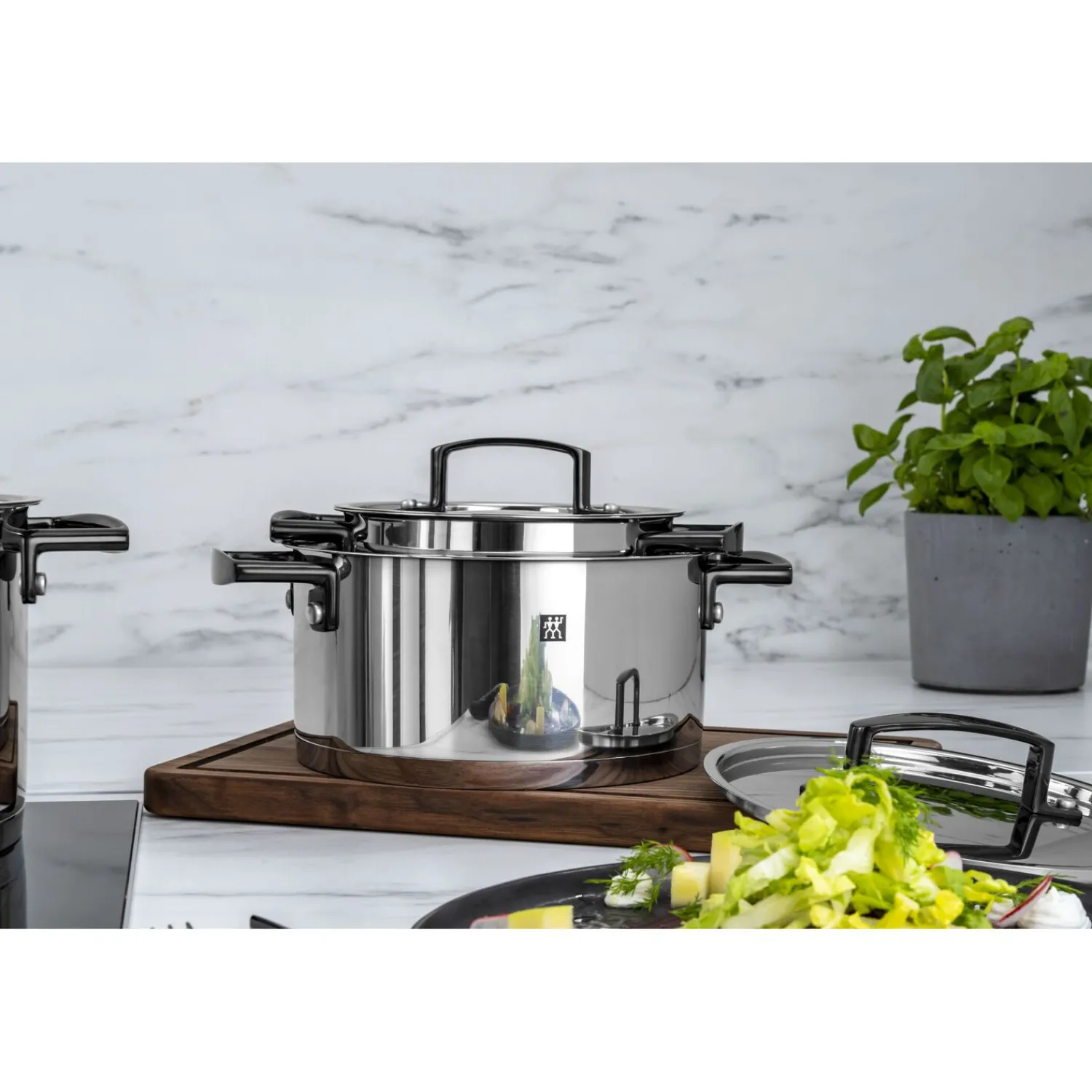 ZWILLING 5-pcs, Set de casseroles, Noir mat Best