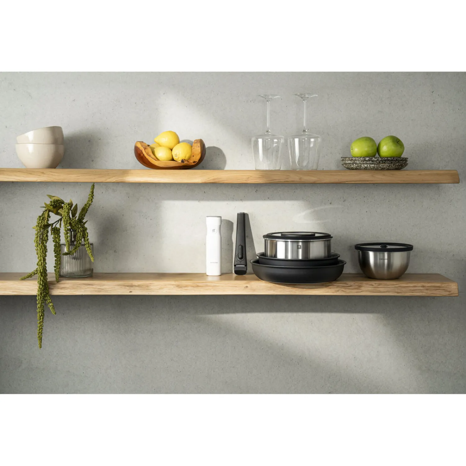 ZWILLING 3-pcs, Set de poêles, Noir mat Hot
