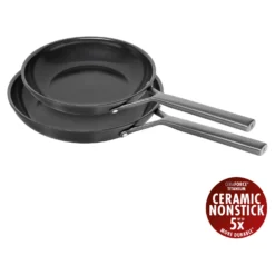ZWILLING 2-pcs, Set de poêles, Noir mat Hot