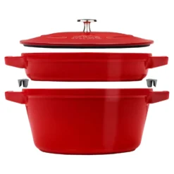 Staub 2-pcs, Set empilable, Cerise Sale