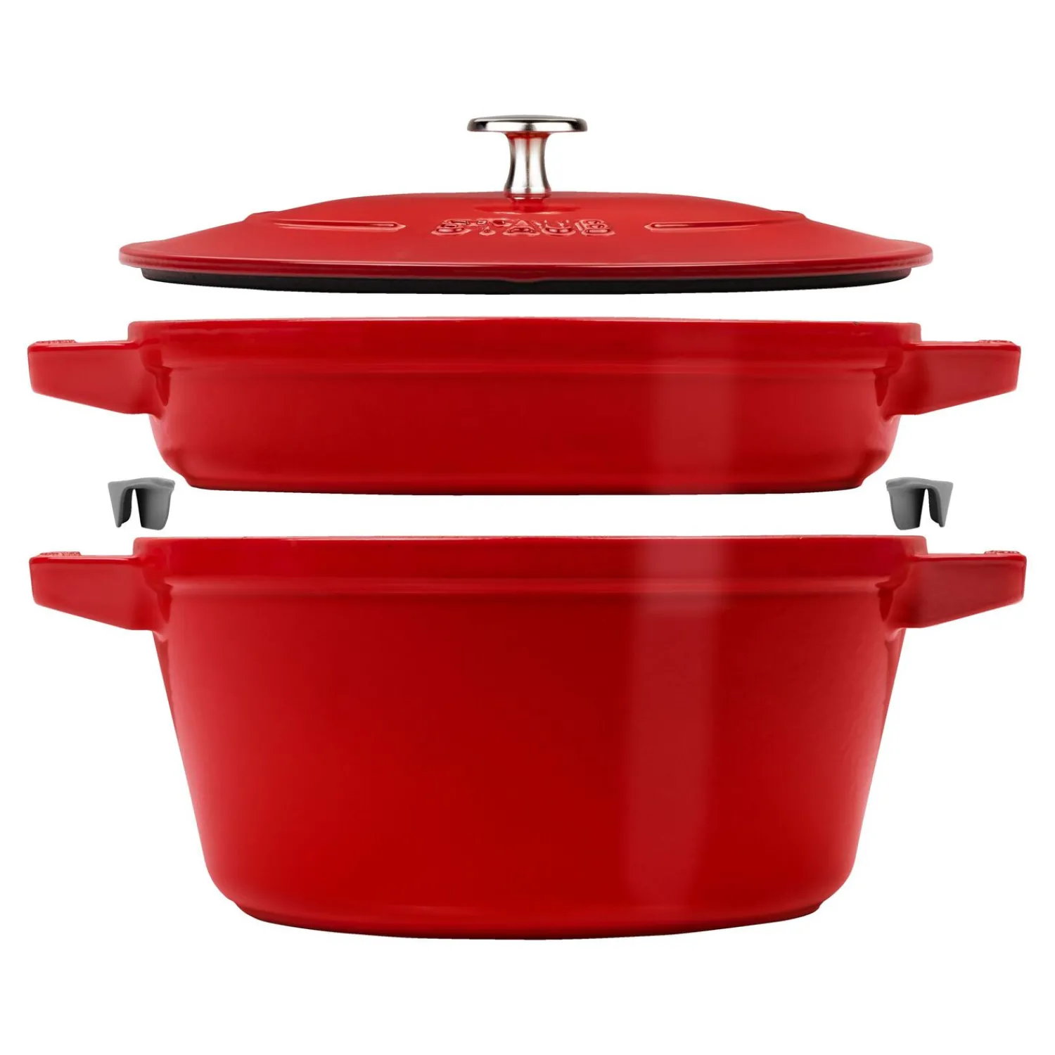 Staub 2-pcs, Set empilable, Cerise Sale