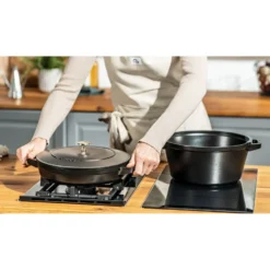 Staub 2-pcs, Set empilable, Noir mat New
