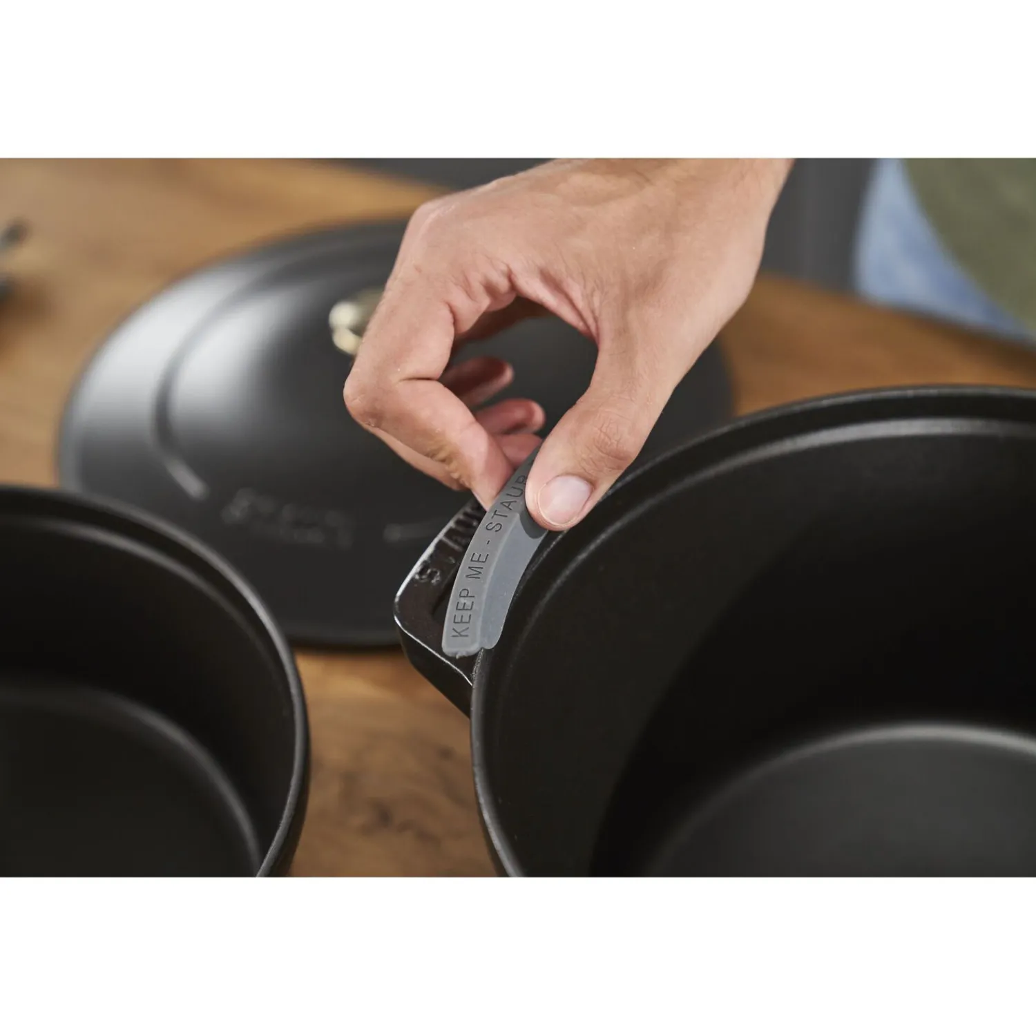 Staub 2-pcs, Set empilable, Noir mat New