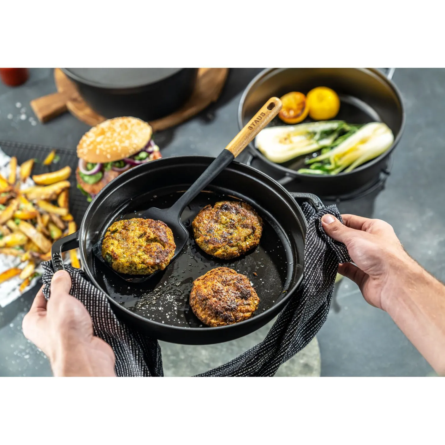 Staub 2-pcs, Set empilable, Noir mat New
