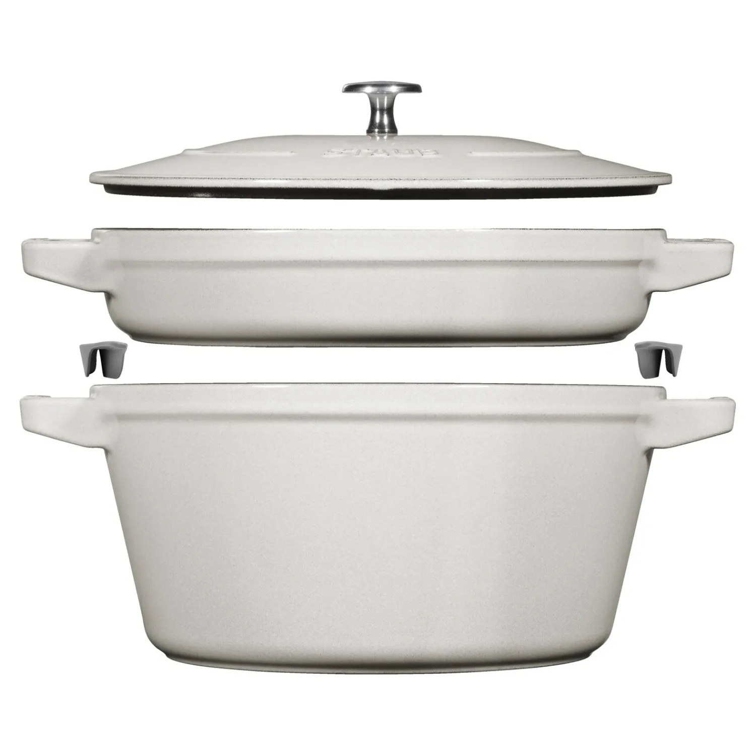 Staub 2-pcs, Set empilable, Truffe blanche Online