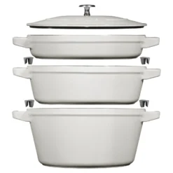 Staub 3-pcs, Set empilable, Truffe blanche Hot