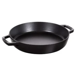 Staub Plat à paella 34 cm, Fonte, Noir mat Best